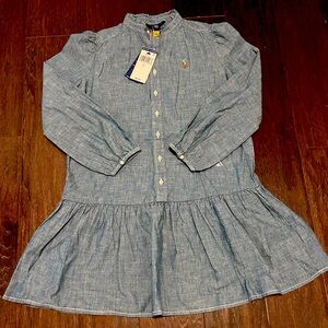 Girls’ Ralph Lauren Chambray Dress